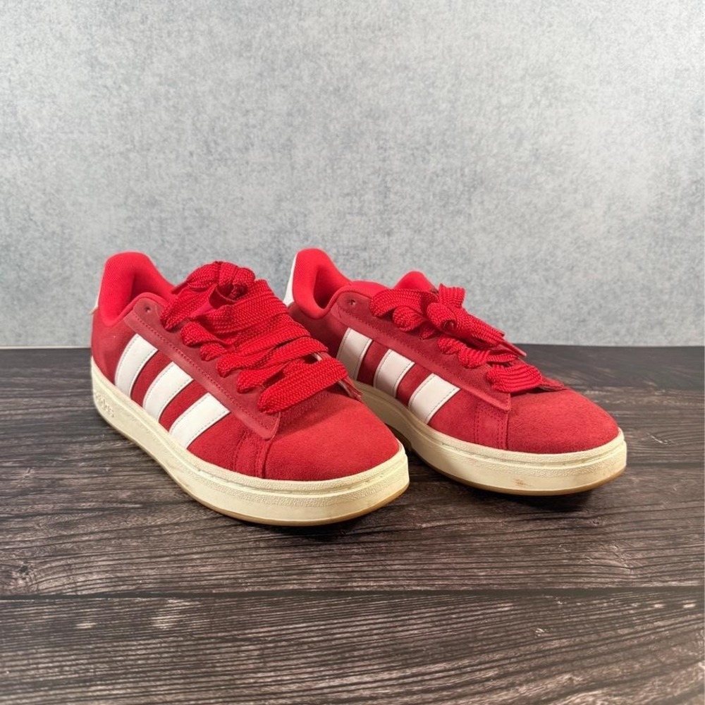 Adidas red Court Bold trainers size 9